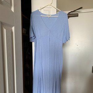 Miss Selfridge light blue maxi sundress